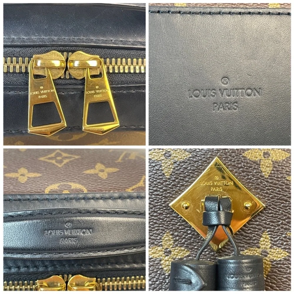 Authentic Louis Vuitton Saintonge Noir Monogram Crossbody Bag